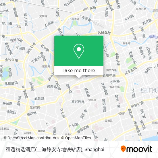 宿适精选酒店(上海静安寺地铁站店) map