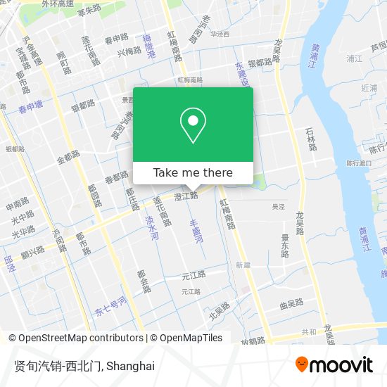 贤旬汽销-西北门 map