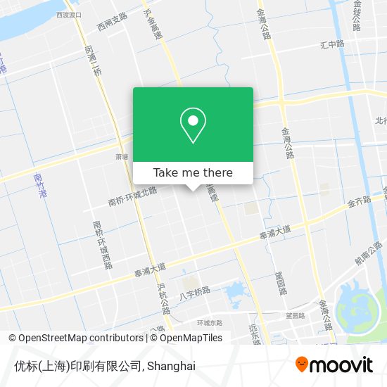 优标(上海)印刷有限公司 map
