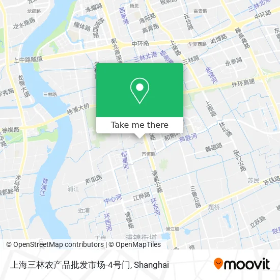 上海三林农产品批发市场-4号门 map