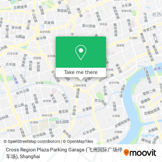 Cross Region Plaza Parking Garage (飞洲国际广场停车场) map