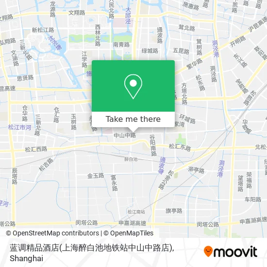 蓝调精品酒店(上海醉白池地铁站中山中路店) map