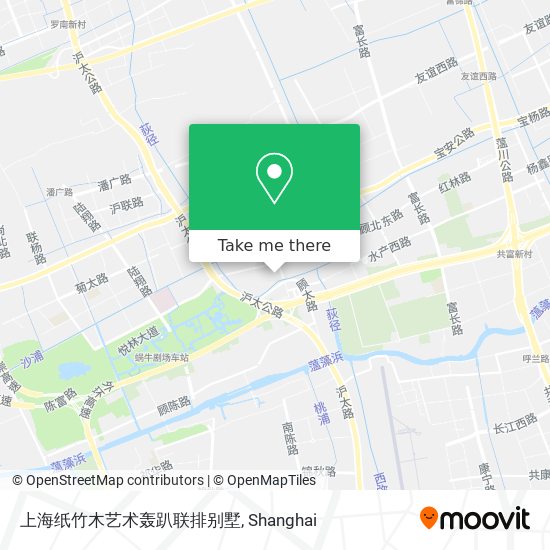 上海纸竹木艺术轰趴联排别墅 map