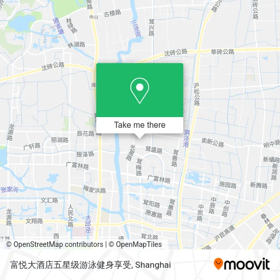 富悦大酒店五星级游泳健身享受 map