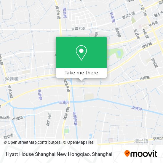 Hyatt House Shanghai New Hongqiao map