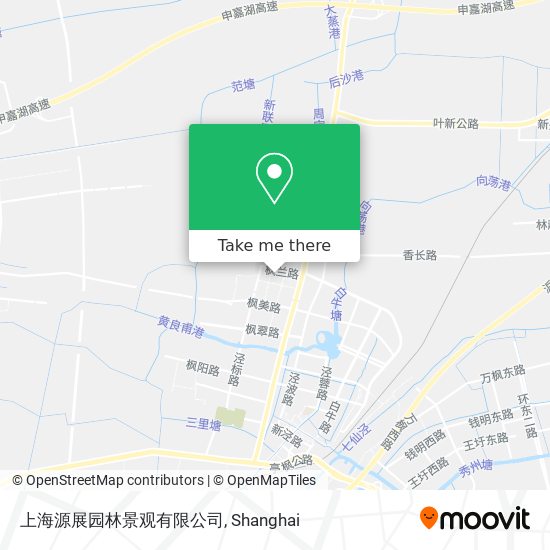 上海源展园林景观有限公司 map