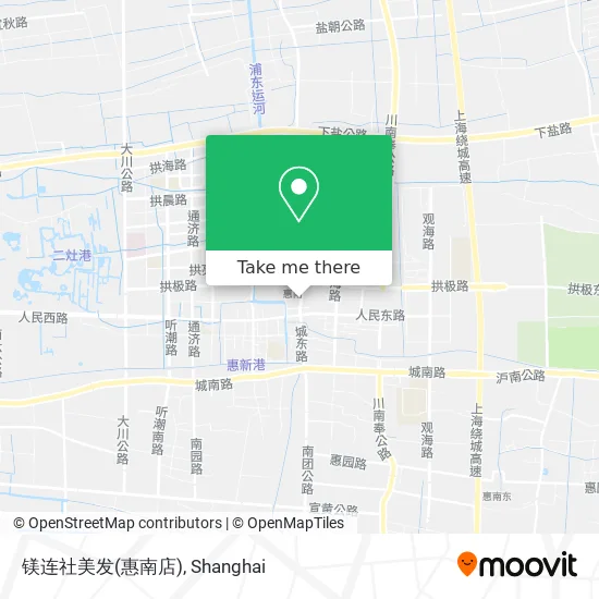 镁连社美发(惠南店) map