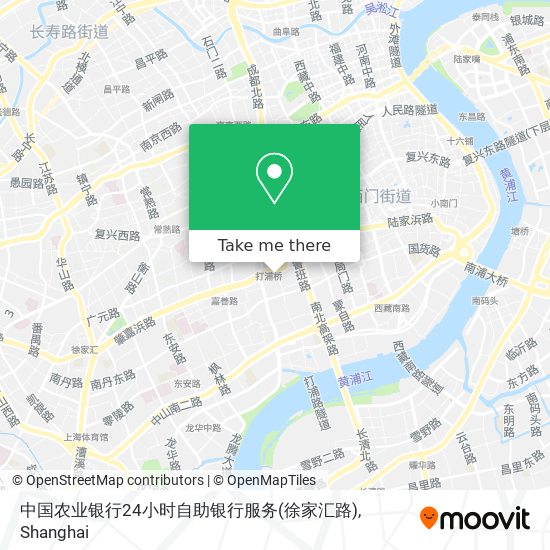 中国农业银行24小时自助银行服务(徐家汇路) map