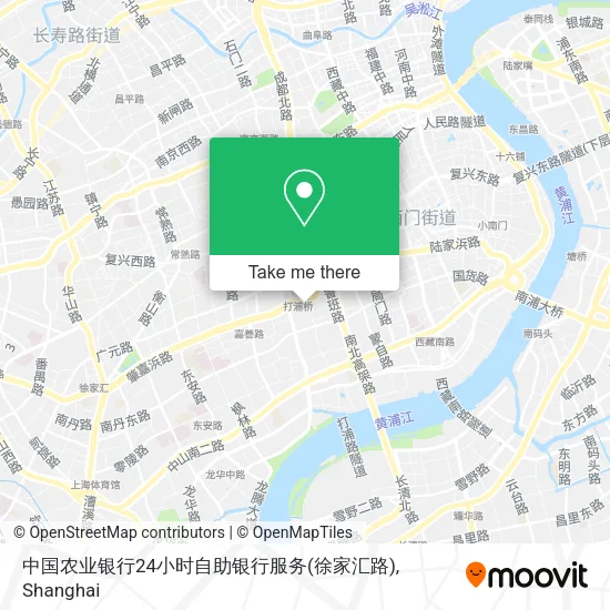 中国农业银行24小时自助银行服务(徐家汇路) map