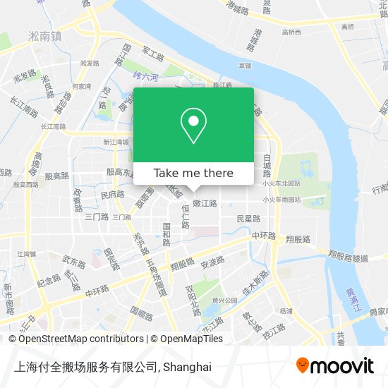 上海付全搬场服务有限公司 map
