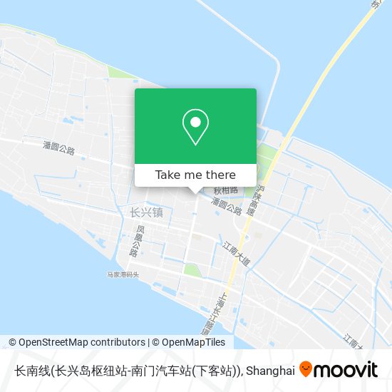 长南线(长兴岛枢纽站-南门汽车站(下客站)) map
