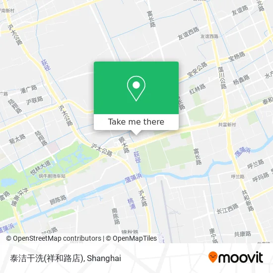 泰洁干洗(祥和路店) map
