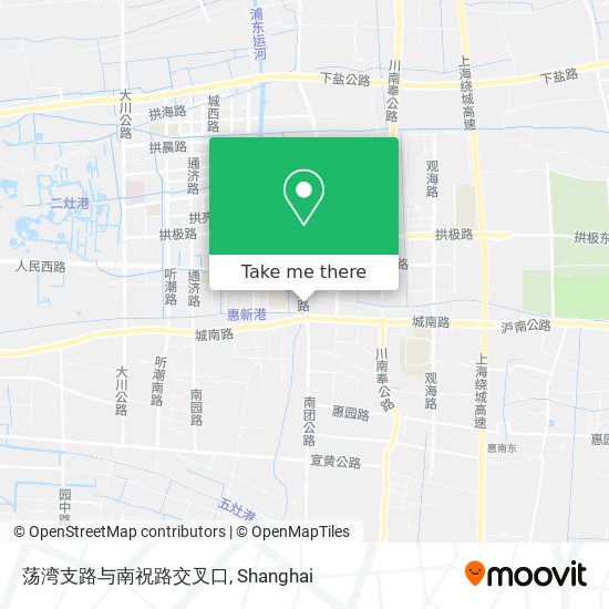 荡湾支路与南祝路交叉口 map