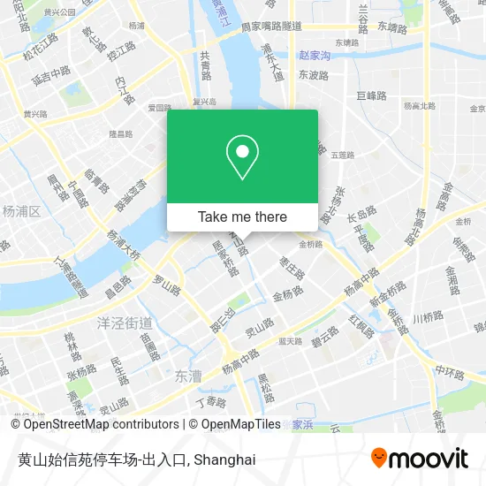 黄山始信苑停车场-出入口 map