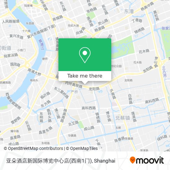 亚朵酒店新国际博览中心店(西南1门) map