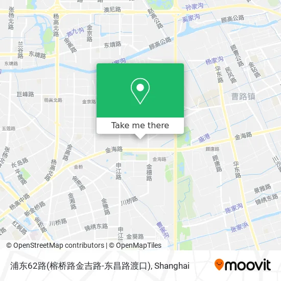 浦东62路(榕桥路金吉路-东昌路渡口) map