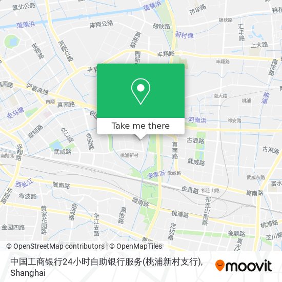 中国工商银行24小时自助银行服务(桃浦新村支行) map