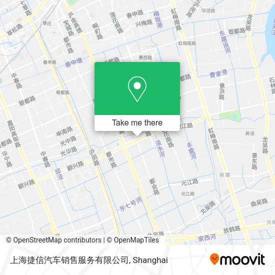 上海捷信汽车销售服务有限公司 map