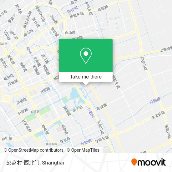 彭赵村-西北门 map