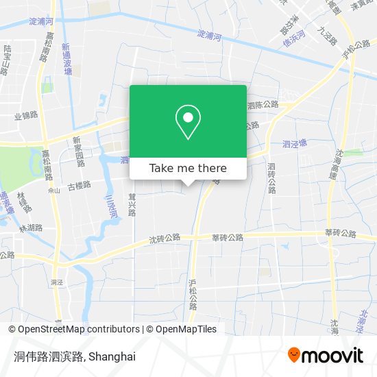 洞伟路泗滨路 map