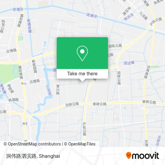 洞伟路泗滨路 map