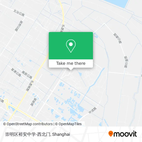 崇明区裕安中学-西北门 map