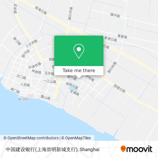 中国建设银行(上海崇明新城支行) map