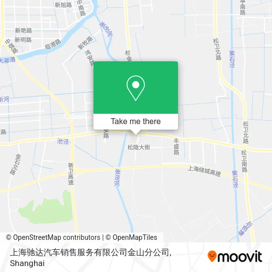 上海驰达汽车销售服务有限公司金山分公司 map