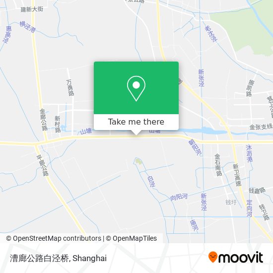 漕廊公路白泾桥 map
