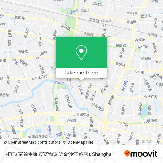 街电(宠颐生维康宠物诊所金沙江路店) map