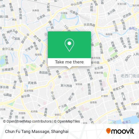 Chun Fu Tang Massage map