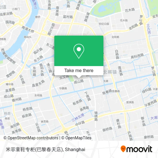 米菲童鞋专柜(巴黎春天店) map