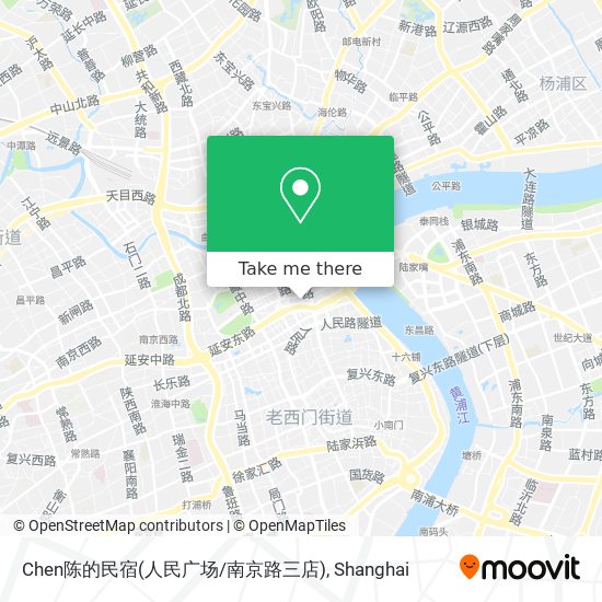 Chen陈的民宿(人民广场/南京路三店) map