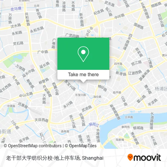 老干部大学纺织分校-地上停车场 map