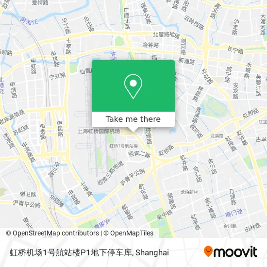 虹桥机场1号航站楼P1地下停车库 map