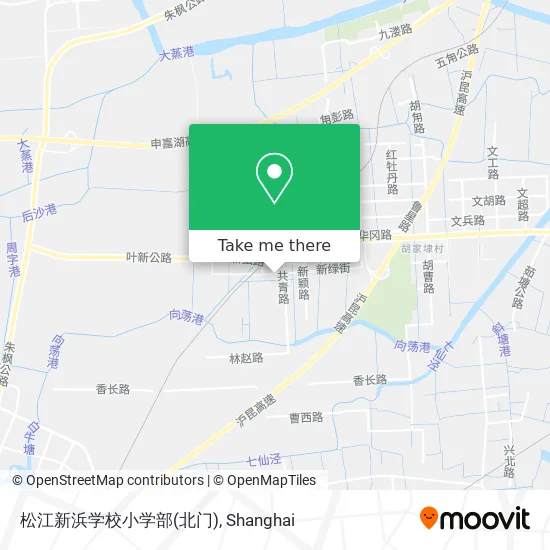 松江新浜学校小学部(北门) map