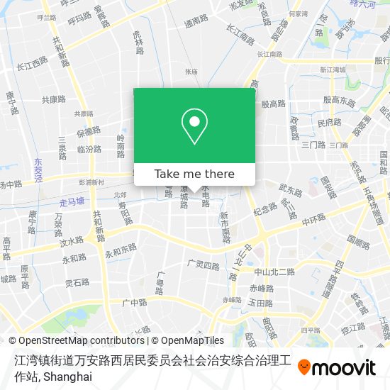 江湾镇街道万安路西居民委员会社会治安综合治理工作站 map
