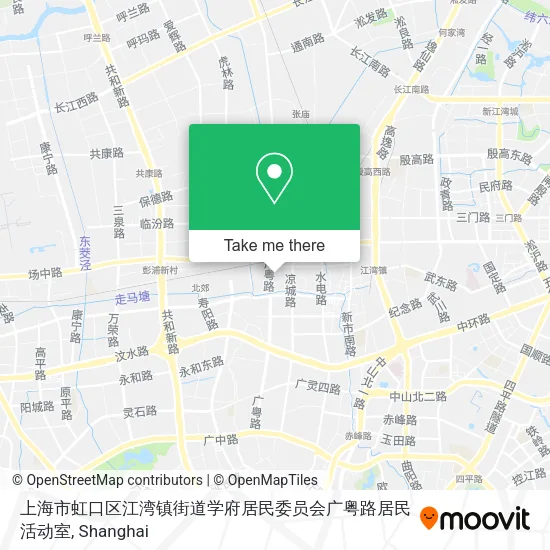 上海市虹口区江湾镇街道学府居民委员会广粤路居民活动室 map