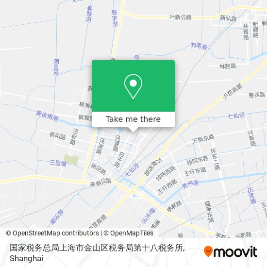 How to get to 国家税务总局上海市金山区税务局第十八税务所in