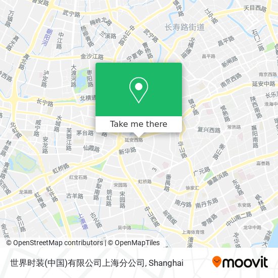 世界时装(中国)有限公司上海分公司 map