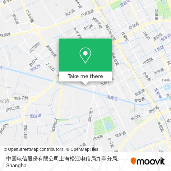中国电信股份有限公司上海松江电信局九亭分局 map