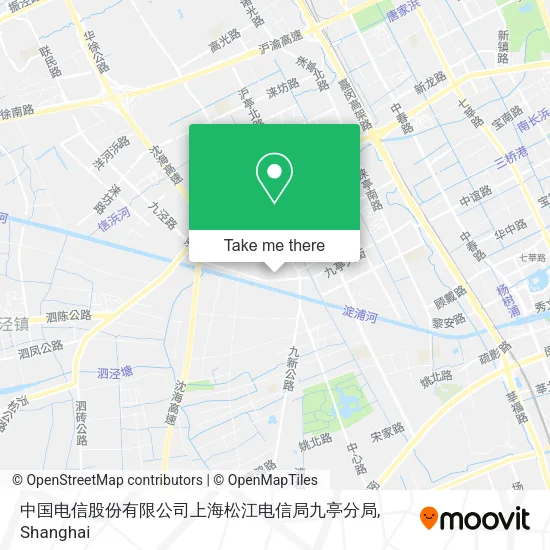 中国电信股份有限公司上海松江电信局九亭分局 map
