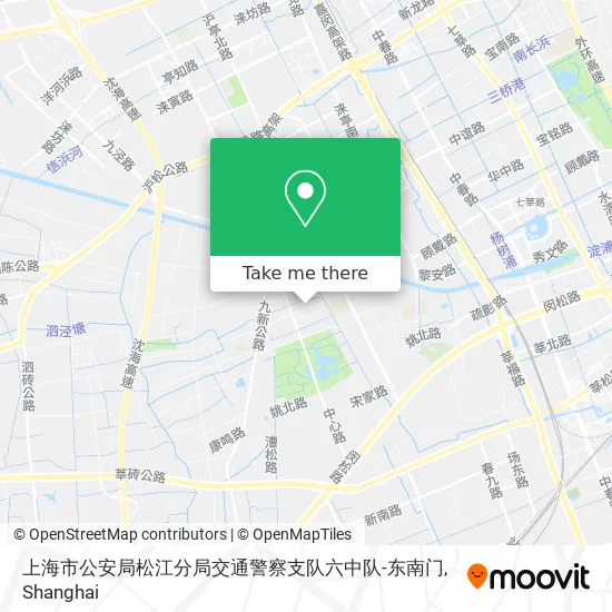 上海市公安局松江分局交通警察支队六中队-东南门 map