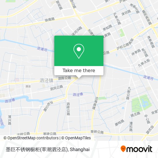 墨巨不锈钢橱柜(莘潮泗泾店) map