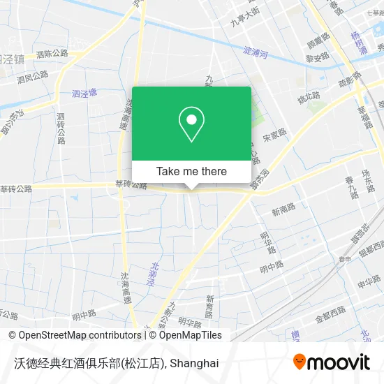 沃德经典红酒俱乐部(松江店) map