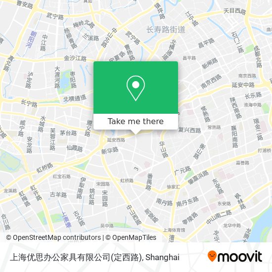上海优思办公家具有限公司(定西路) map