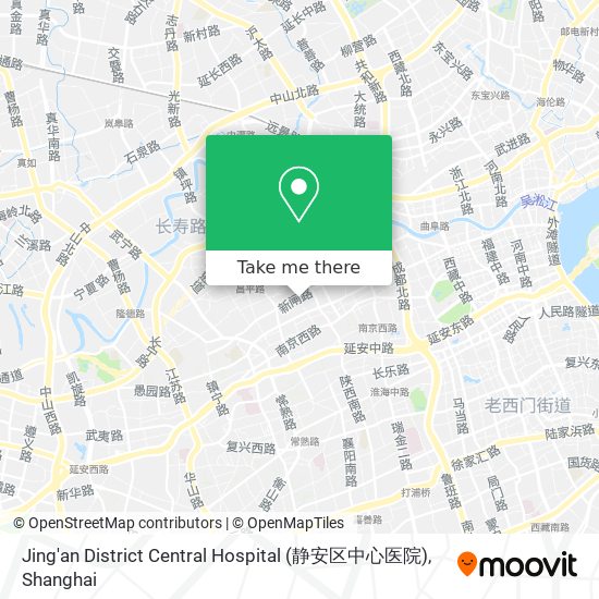 Jing'an District Central Hospital (静安区中心医院) map