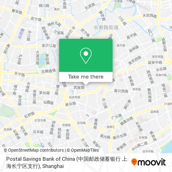 Postal Savings Bank of China (中国邮政储蓄银行 上海长宁区支行) map