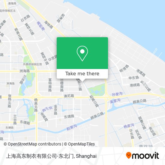上海高东制衣有限公司-东北门 map