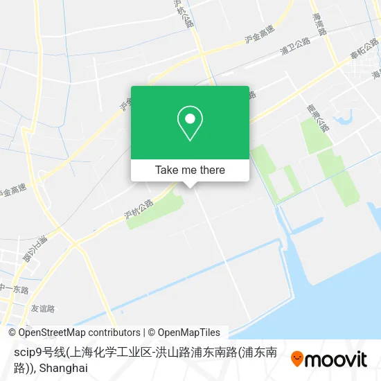 scip9号线(上海化学工业区-洪山路浦东南路(浦东南路)) map